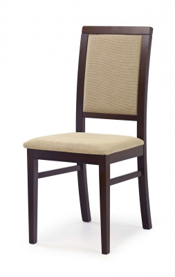 Стул HALMAR SYLWEK1 т.орех ткань Torent Beige 
