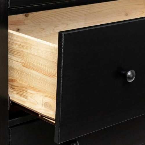 Комод Leset Мира 06 черный ручки черные