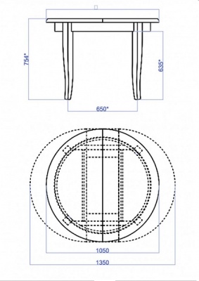 Стол Фидес белый 
