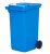 Мусорный контейнер 240л на колесах синий Мусорный контейнер 240л на колесах синий