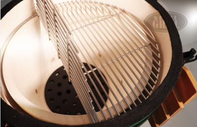 Керамический гриль-барбекю 22 дюйма зеленый 56 см