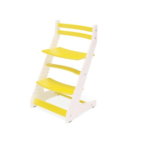 Растущий регулируемый стул Вырастайка Eco Prime белый желтый 