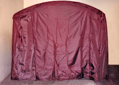 Чехол укрытие для садовых качелей до 245 см бордовый