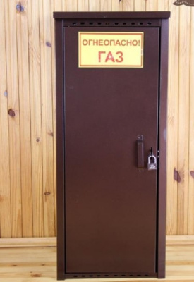Шкаф для газового баллона одинарный 1х50 л высота 1,4м античный