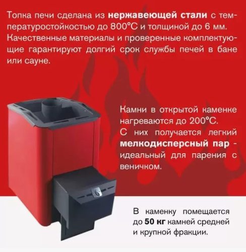 Печь для бани Термофор Ниагара 18 терракота