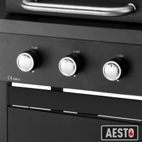 Гриль газовый Aesto с 3 горелками 11101