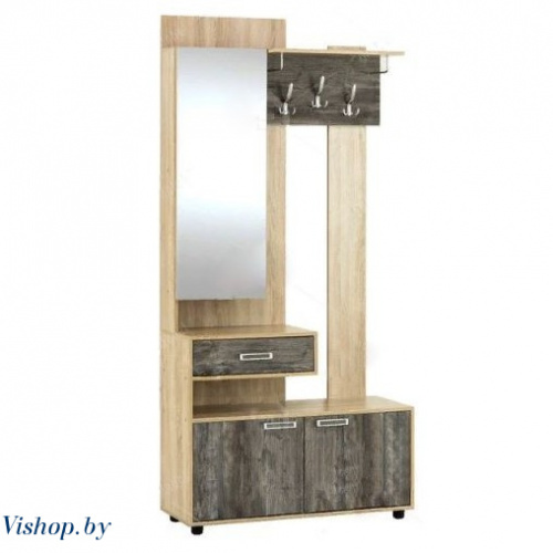 Вешалка SV-мебель с зеркалом Визит 1 