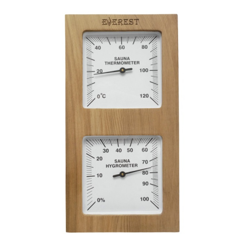 Термогигрометр EVEREST вертикаль кедр (TG-03 white)
