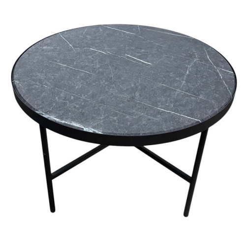 Стол журнальный МеталлАрт М011 большой черный мрамор 