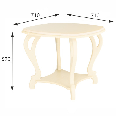 Стол журнальный Кофейный П Л дуб шампань 