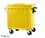 Контейнер для мусора Эдванс 1100л с крышкой желтый