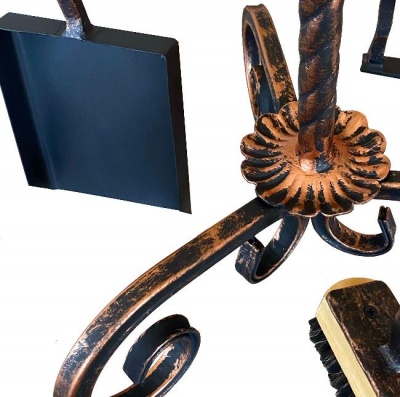 Каминный набор Ваза бронза