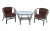 IND Комплект Багама 1 дуэт олива подушка коричневая овальный стол 