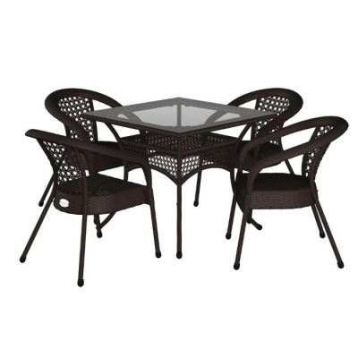 Стол обеденный квадратный DECO 90х90 шоколад