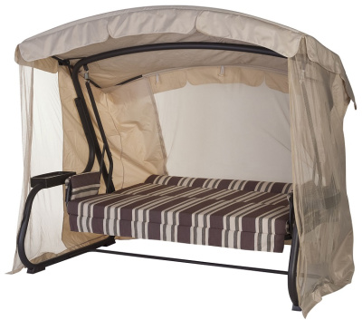 Качели садовые Мерида Премиум A56C.322 коричневый Удачная мебель