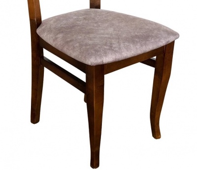 Стул МДК-93 Орех Микровелюр бежевый 