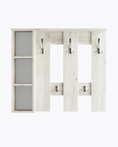 Вешалка настенная Артём-Мебель СН-100.43 дуб крафт белый 