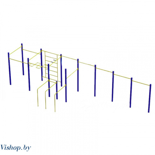 Спортивный комплекс Воркаут на фланцах W-201.4