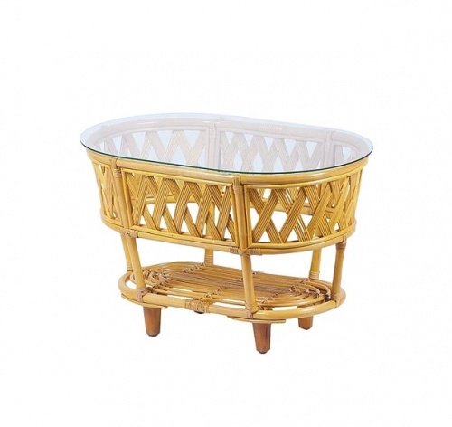 IND Комплект Черчилль кресло и овальный столик мед 