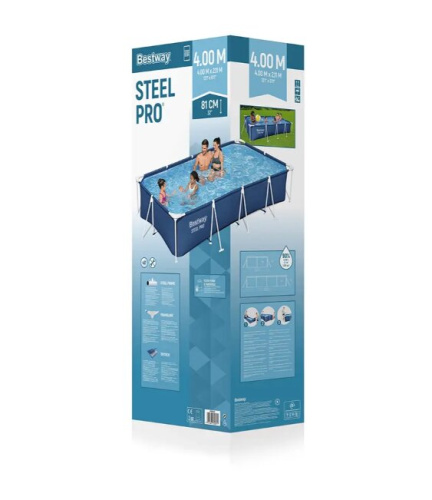 Бассейн каркасный Bestway 56424 Steel Pro 400x211x81 см