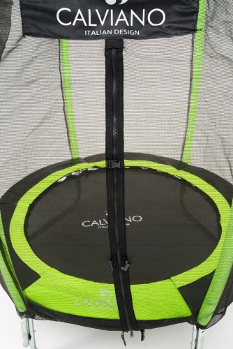 Батут с защитной сеткой Calviano 140 см 4,5ft OUTSIDE master green