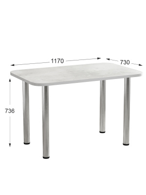 Стол обеденный СН-105.00 сосна бетон 