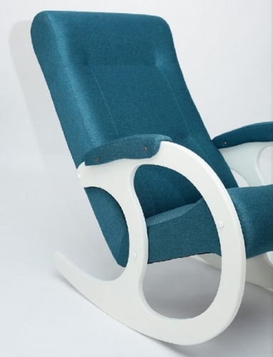 Кресло-качалка Бастион 3 арт. Bahama lagoon ноги белые