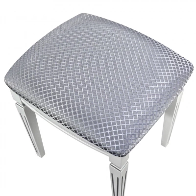 Банкетка Васко В 107Н белый серебро антина серебро 