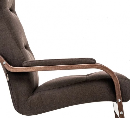 Кресло Leset ОСКАР орех текстура Малмо 28 