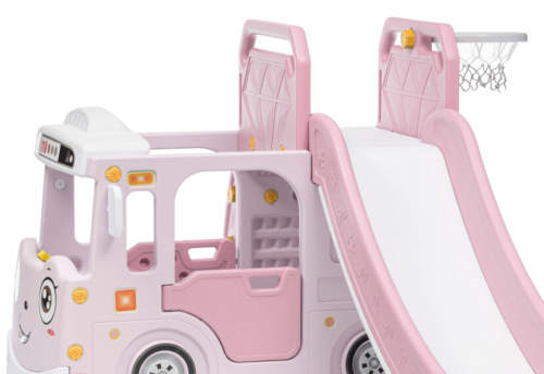 Горка-комплекс Sundays Автобус WJ-A10038 розовый