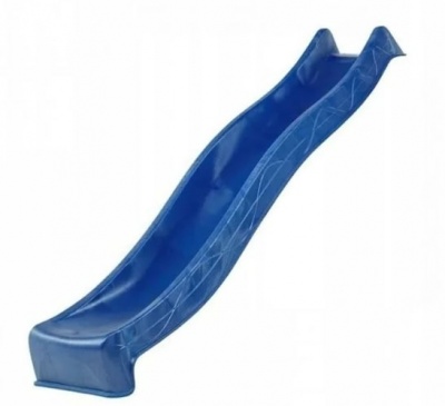 Скат для горки KBT Tsuri HDPE с подключением к воде синий