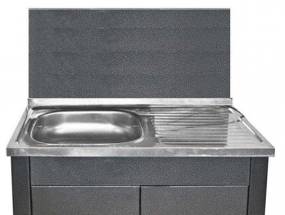 Тумба для умывальника Акватекс ДУЭТ серебро