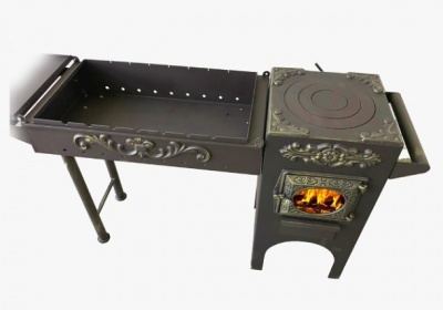 Кухня-мангал ДТ-3 стекло эксклюзив