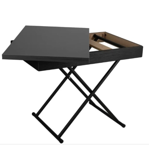 Стол трансформер Лерон графит темный черный 