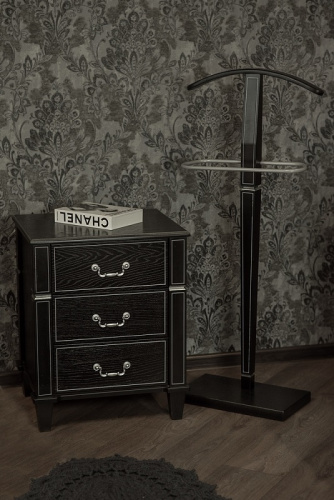 Вешалка костюмная В 70 венге серебро 