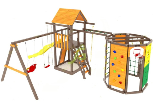 Детская площадка IgraGrad Панда Фани Gride с WorkOut