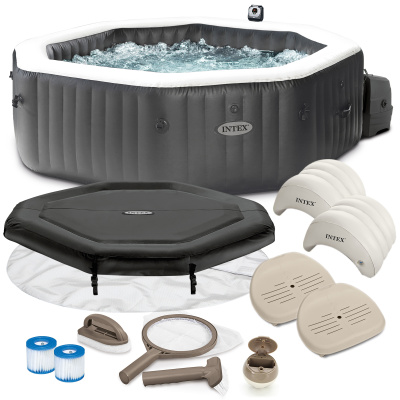 28458 СПА-бассейн Jet and Bubble Deluxe 150/201х71см Intex