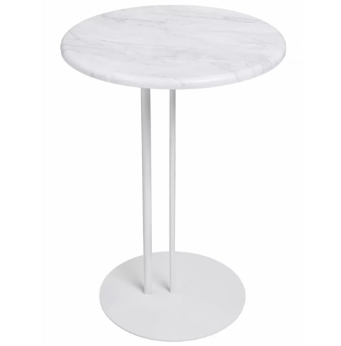Стол приставной МеталлАрт М015 белый мрамор белый 