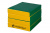 Мат № 11 100 x 100 x 10 складной 4 сложения Perfetto Sport зелено-жёлтый