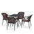 Комплект мебели T282BNT Y35B-W2390 Brown 4Pcs 4+1