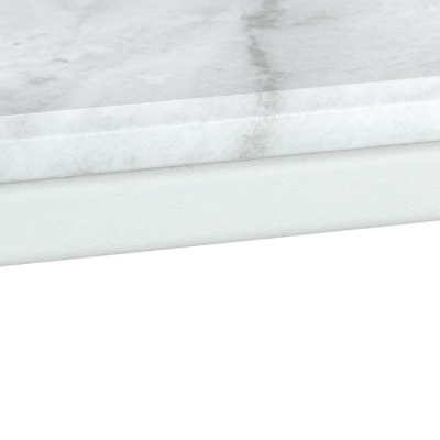 Стол журнальный МеталлАрт М002 белый мрамор 