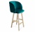 Стул барный Sheffilton SHT-ST33-1/S65 альпийский бирюзовый прозрачный лак 