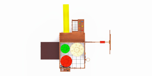 Детская площадка для дачи Савушка КУБ-5 Махагон