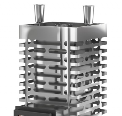 Печь для бани ASTON 20 INOX стекло