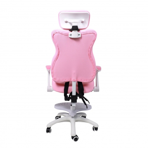 Кресло поворотное LOLU ткань розовый 