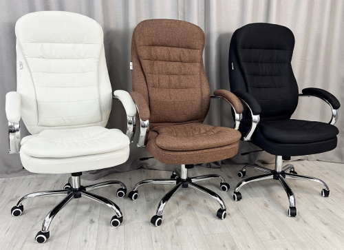 Кресло с регулировкой высоты Calviano VIP Masserano Коричневая ткань 