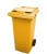 Контейнер для мусора Эдванс 240л с крышкой желтый