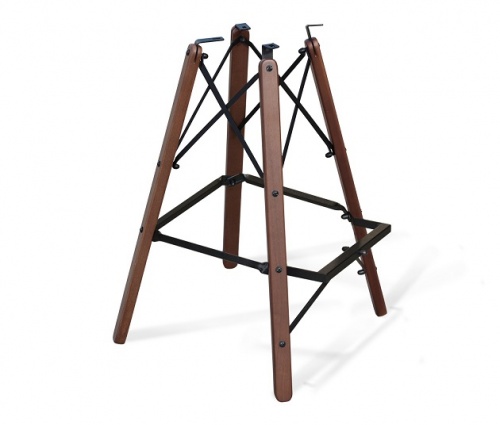 Стул барный Sheffilton SHT-ST33/S80 сиреневая орхидея темный орех черный 