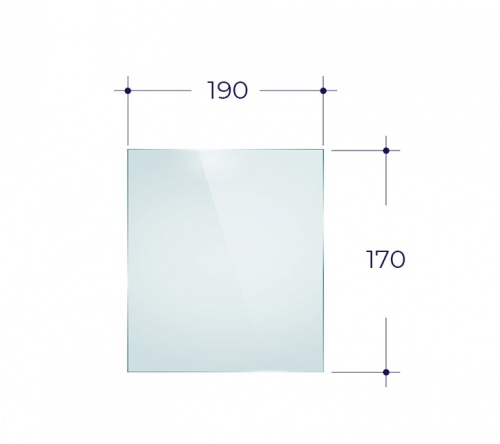 Стекло Везувий ДТ-3С (0,190х0,170)