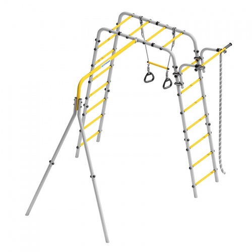 Дачный комплекс Весёлая лужайка-2 без качелей Romana R 103.25.04 серый жёлтый